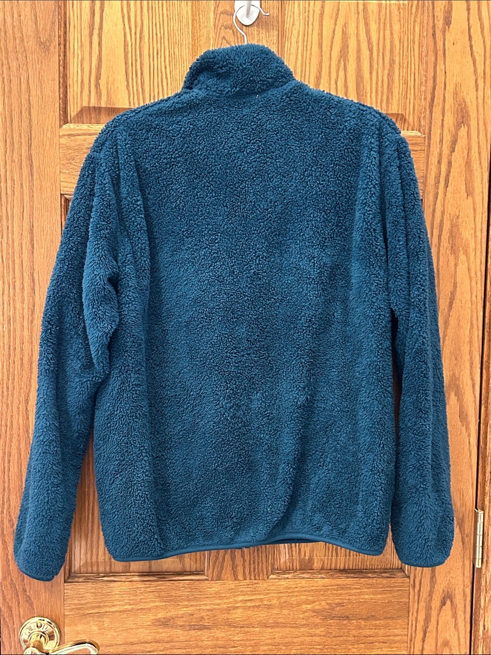 Uniqlo Men's Plush Zip Jacket - Teal Blue image 4